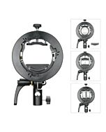 GODOX S2 Round Head Smart Speedlite Bracket with S Fitting for AD200PRO AD400PRO V1 V860III TT685II (S2)